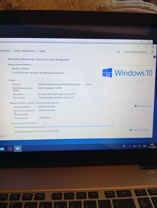 Laptop TOSHIBA DYNABOOK Satellite 50DT-A AMD A6 8GB/300GB