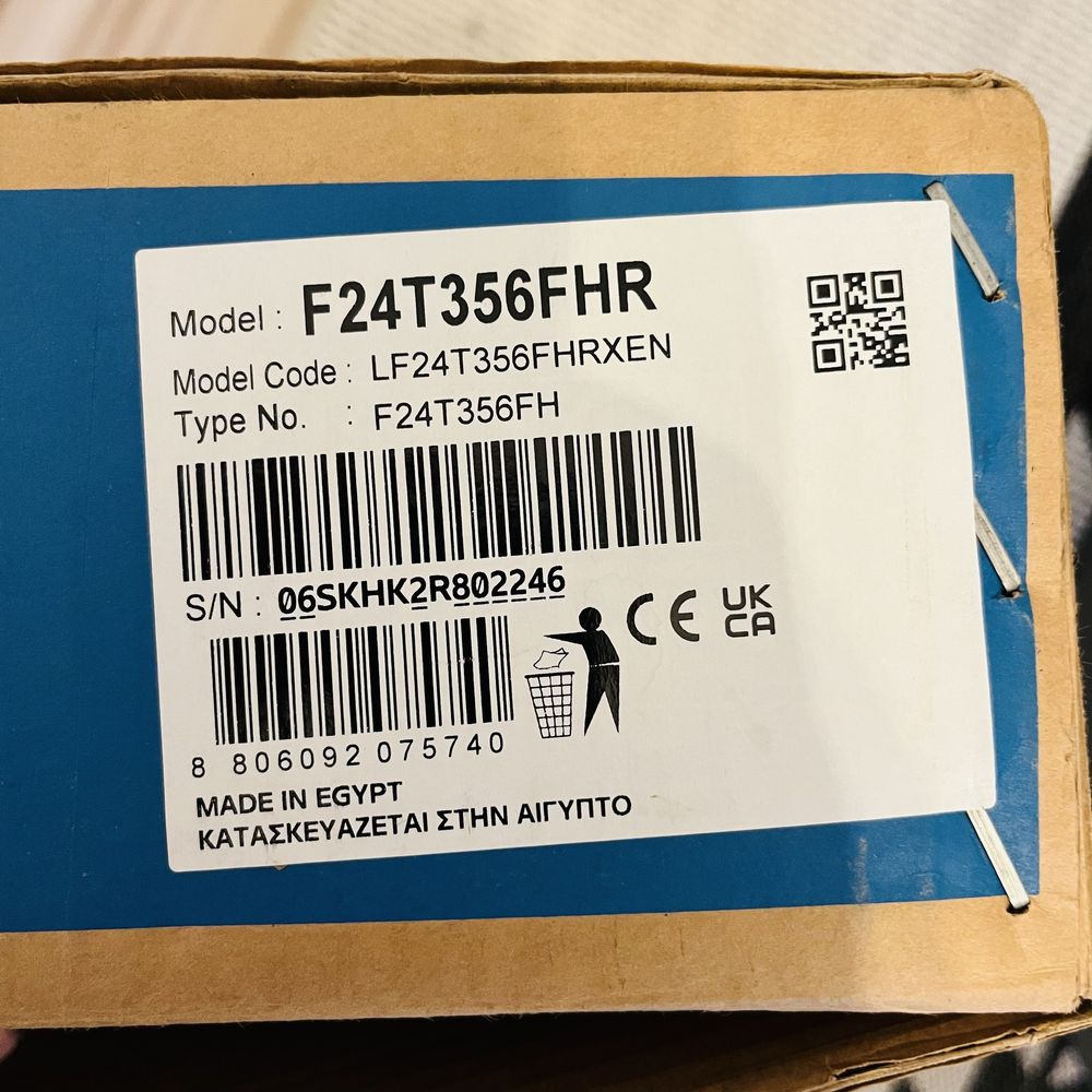 Monitor Samaung F24T356FH 24 cale LED IPS 75 Hz matowy czarny