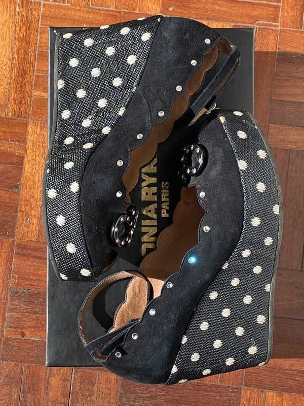 Sapatos de Salto com Laço e Bolinhas - Sonia Rykiel