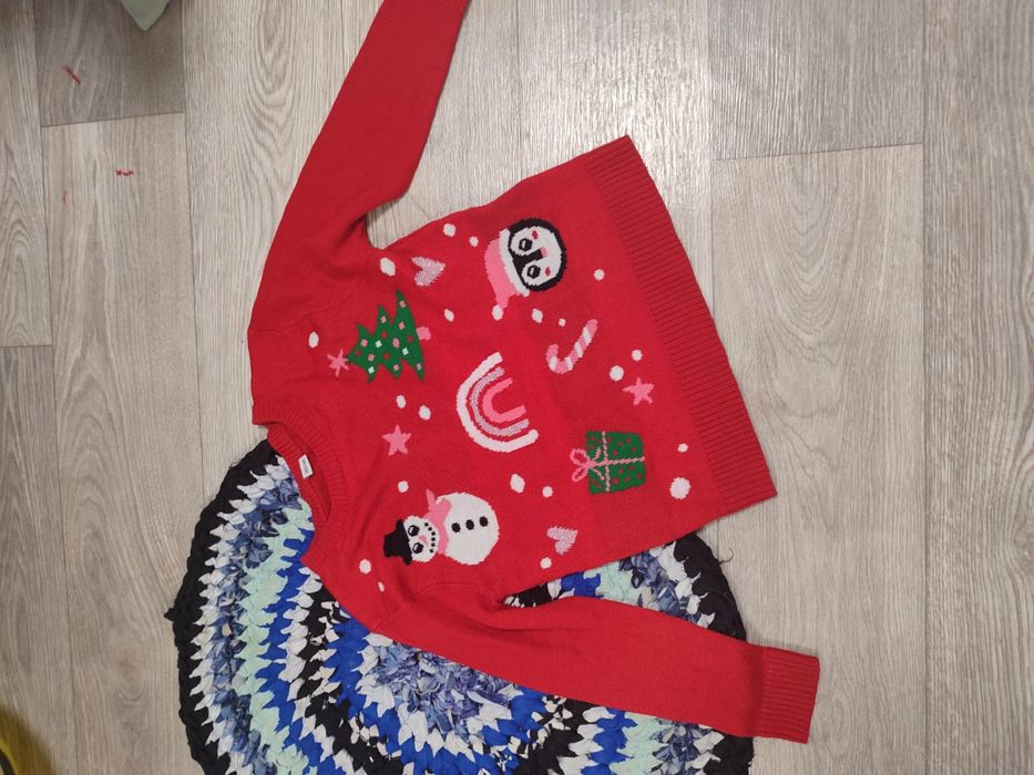 Костюм светр на дівчинку новорічний