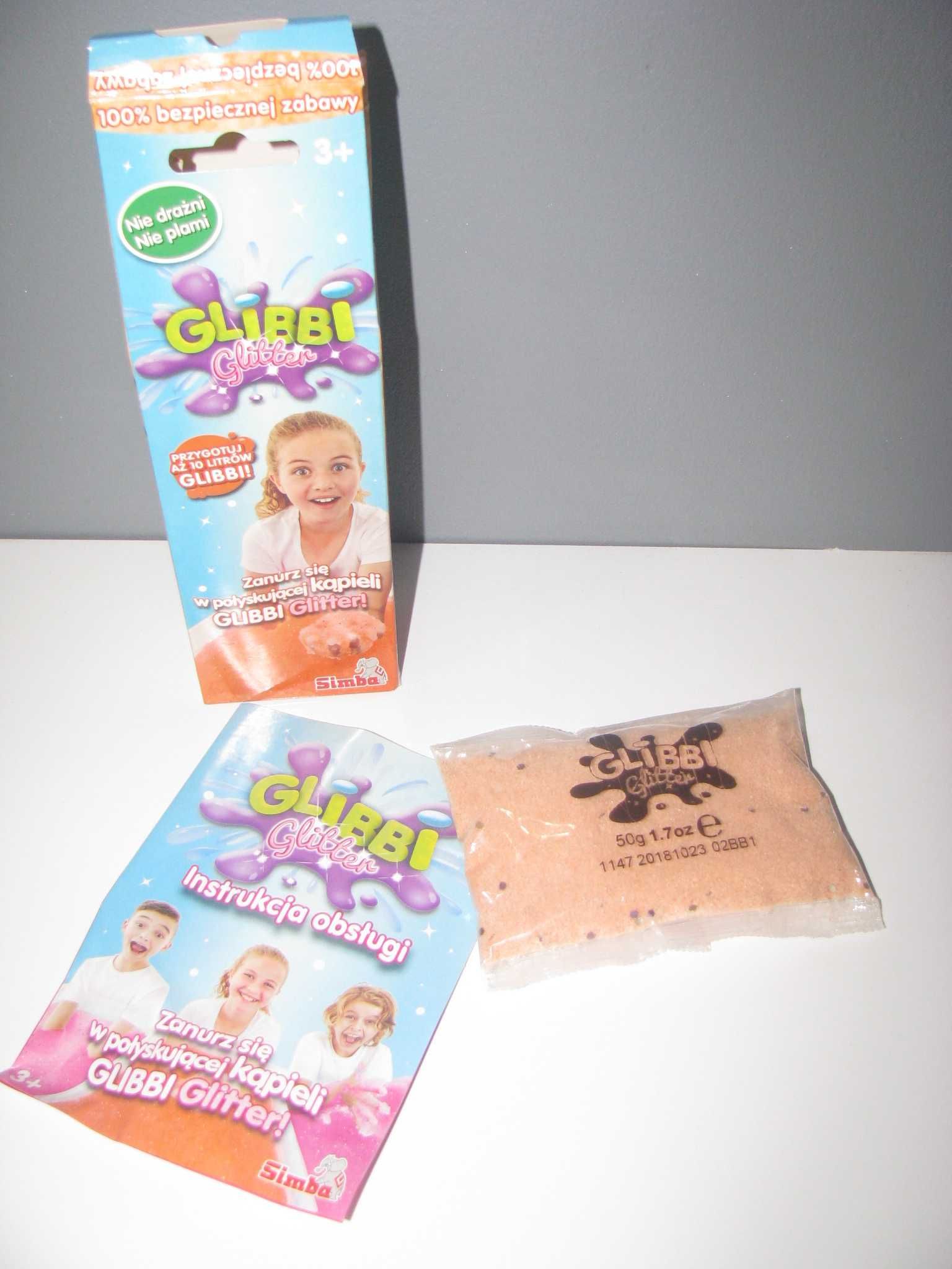 masa Glibbi Glitter do kąpieli Simba brokatowa galaretka pomarańczowa