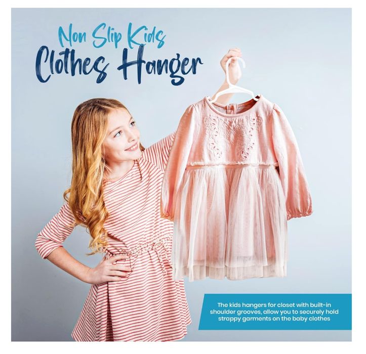 Plastikowe wieszaki Utopia Home na ubrania 40szt.–trwałe, dla dzieci