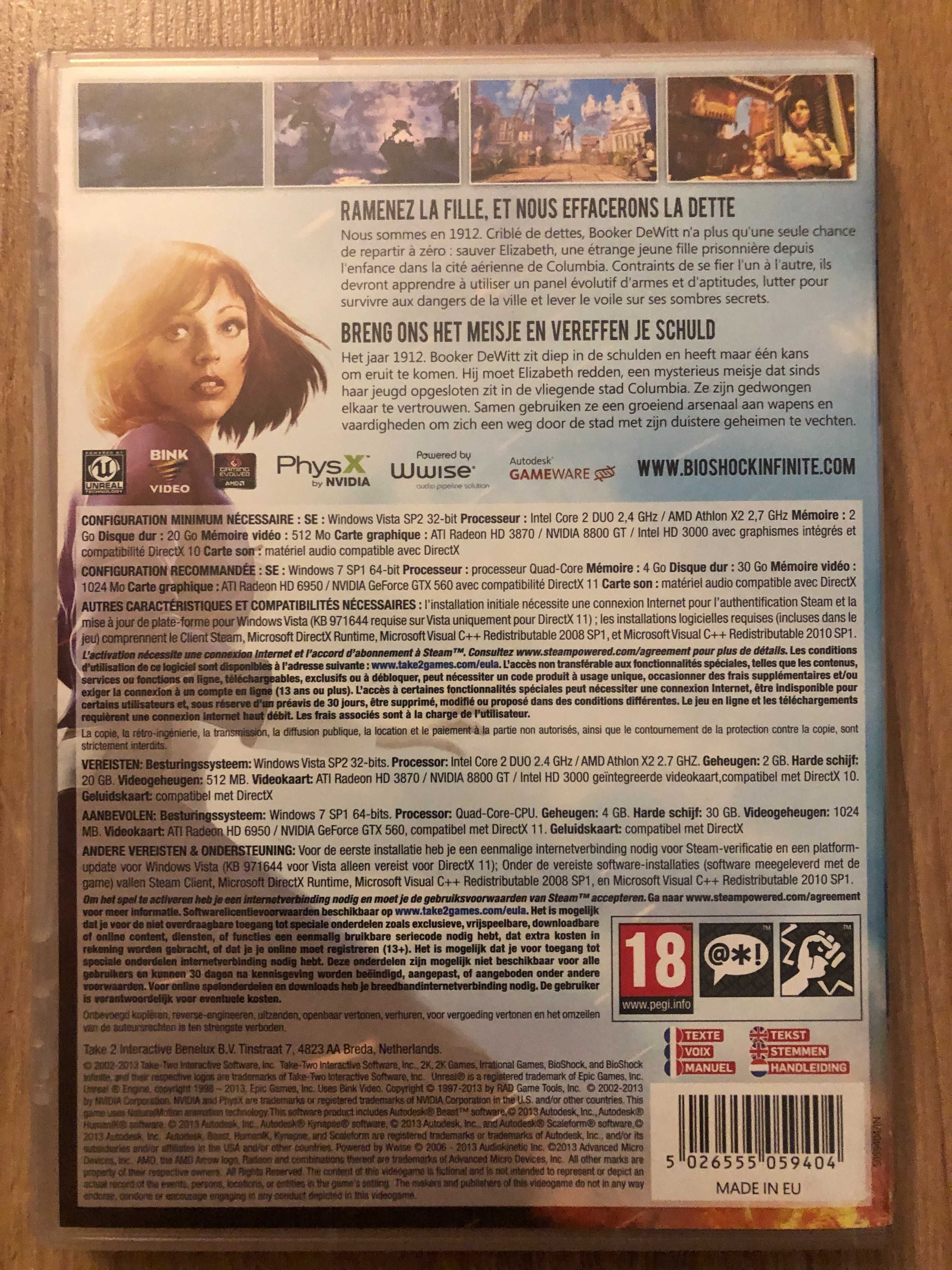 Bioshock Infinite PC BOX