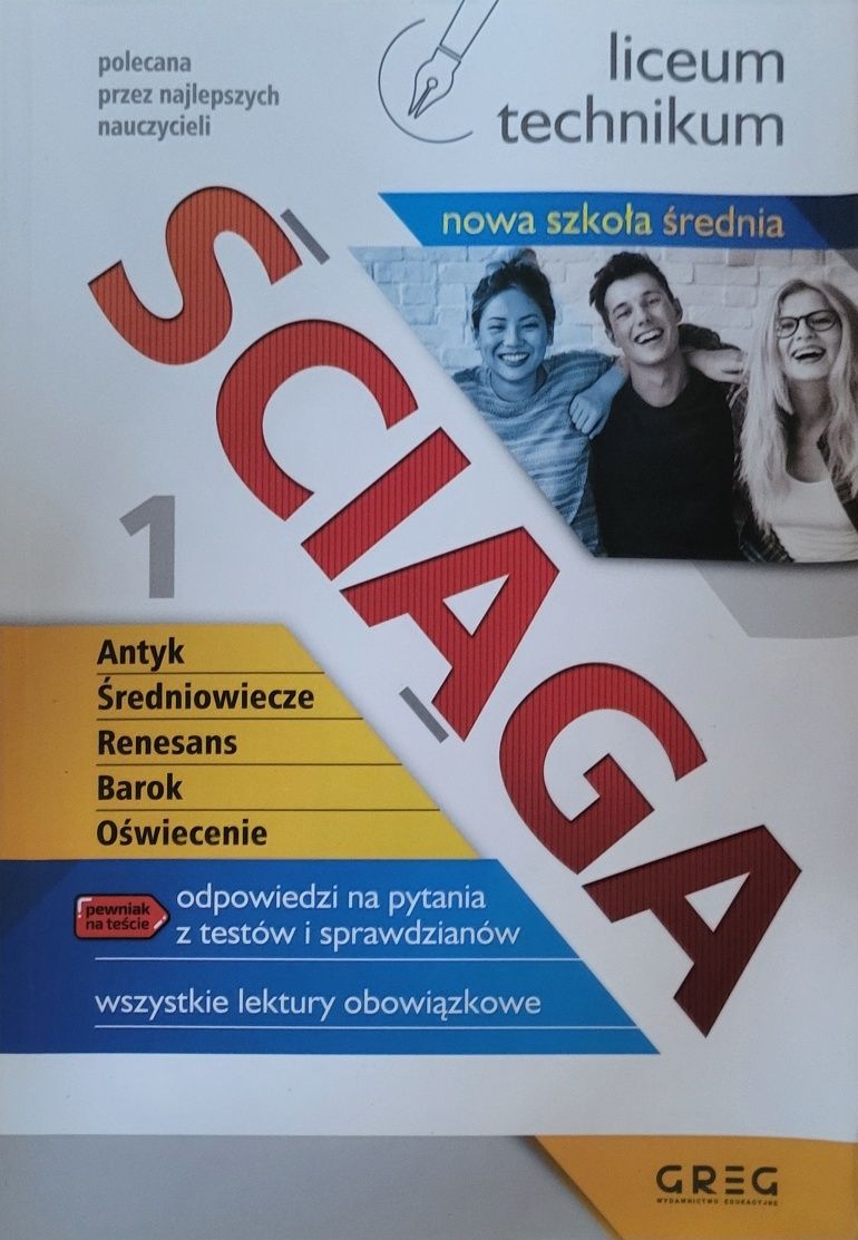 Ściąga. Część 1. Liceum, technikum (po reformie)