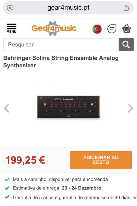 Sintetizador Behringer SOLINA