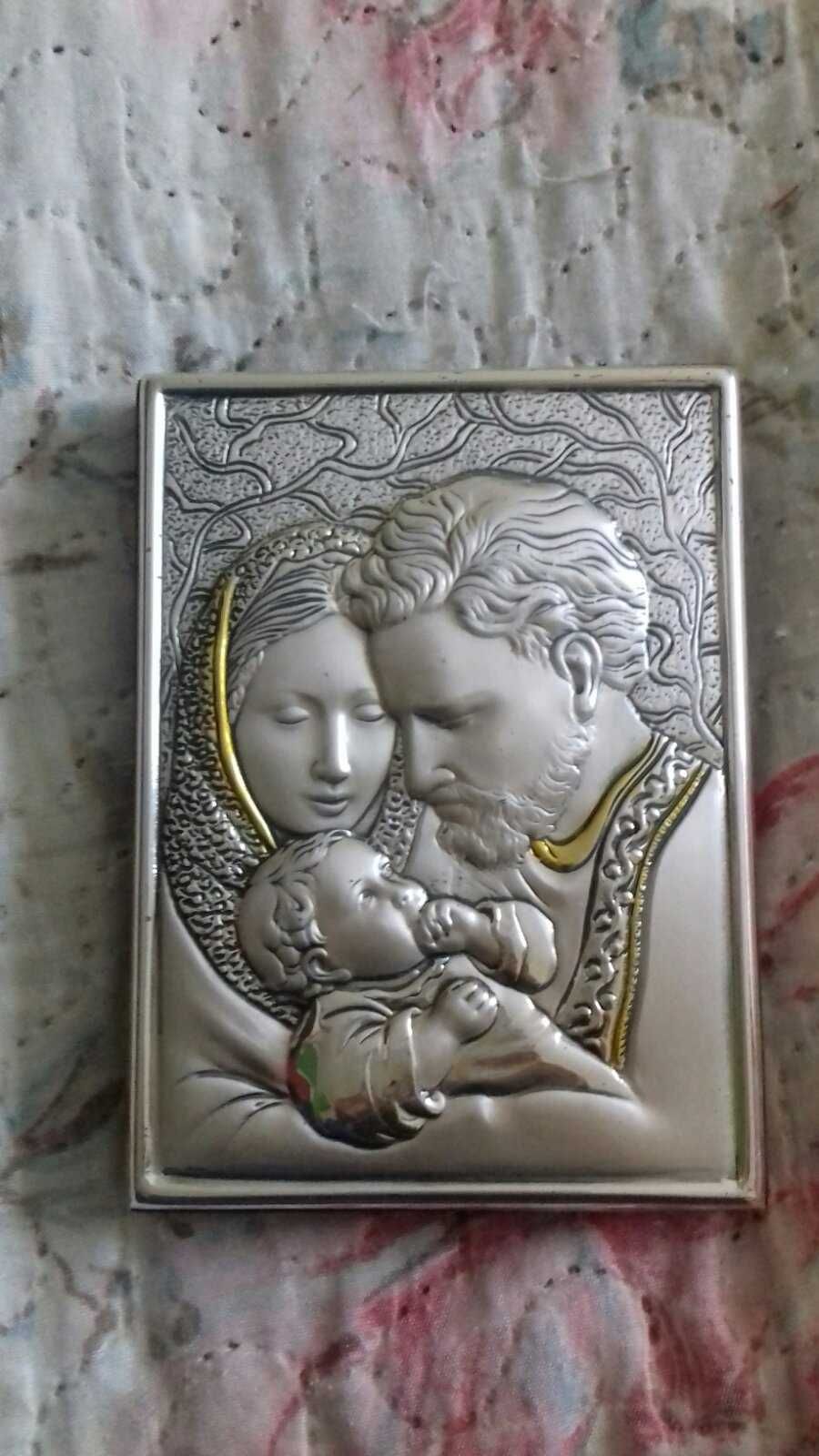 Срібна ікона Святе Сімейство