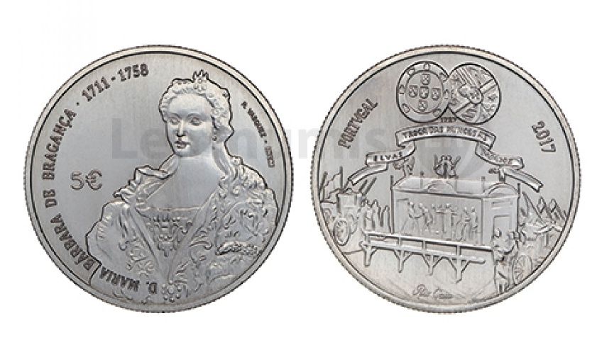 Moedas comemorativas 5€ UNC - ano 2017