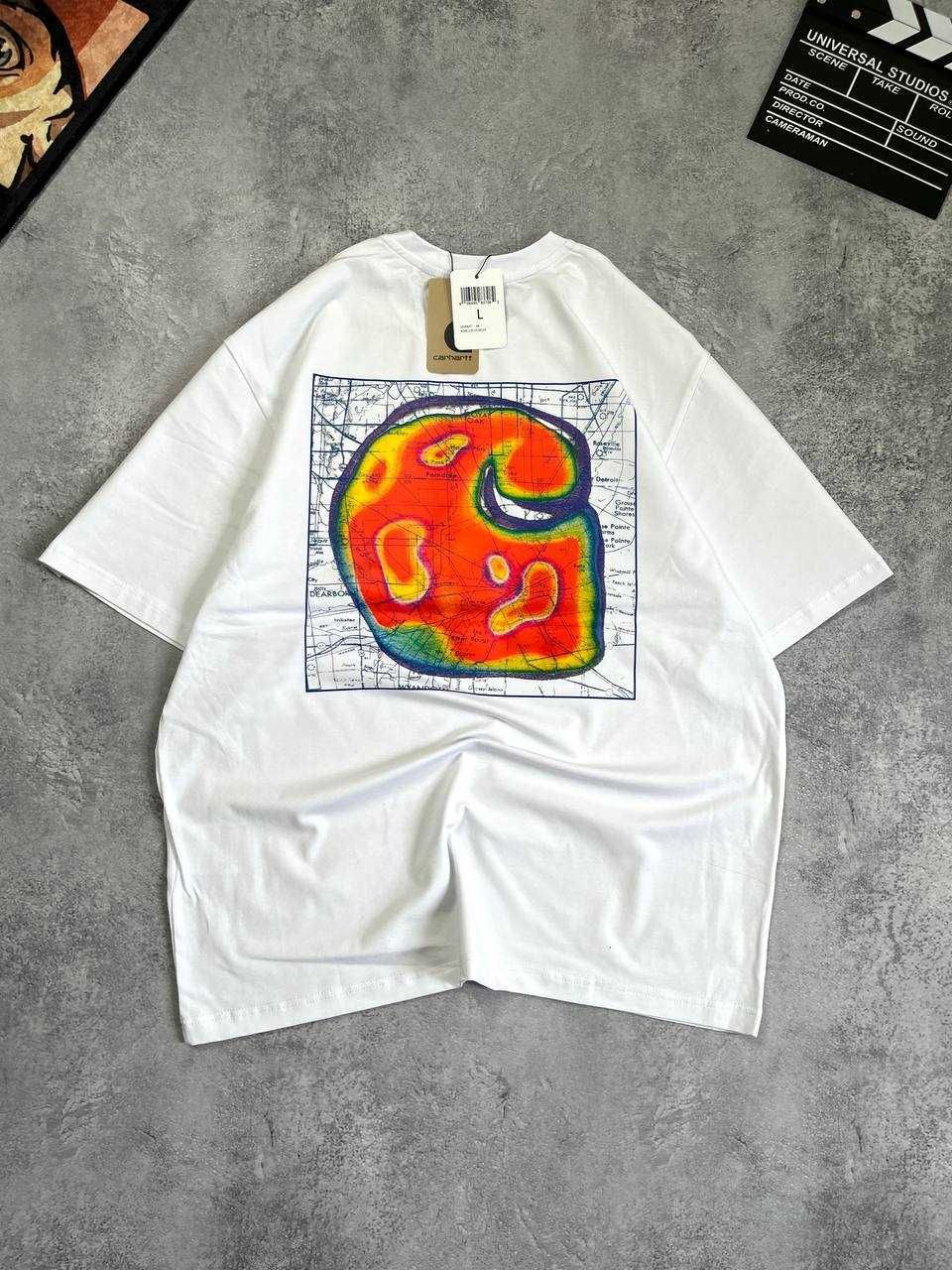 Біла Футболка Carhartt з бірками (кархарт)