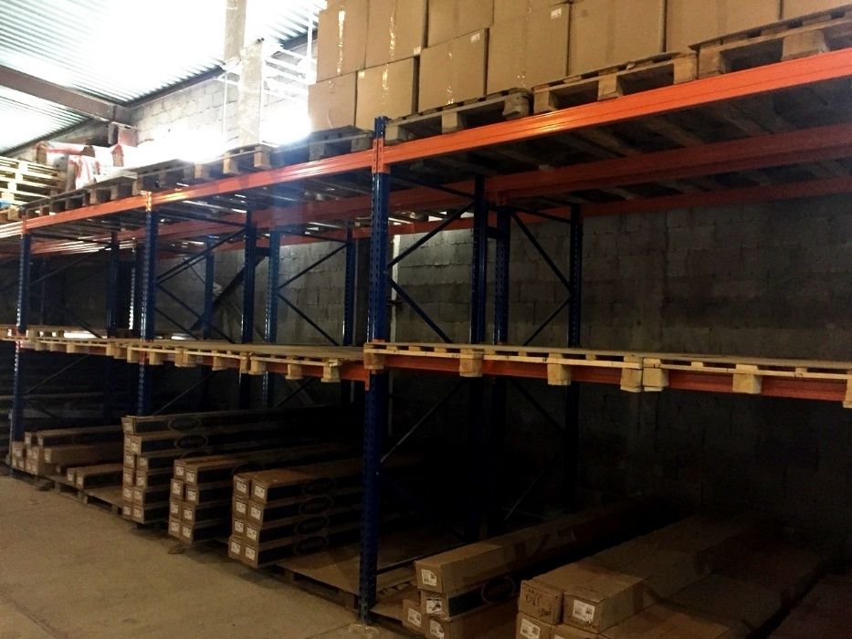 Стелажи б/у, стелажі палетні бу б/у, полочные стеллажи бу паллетние