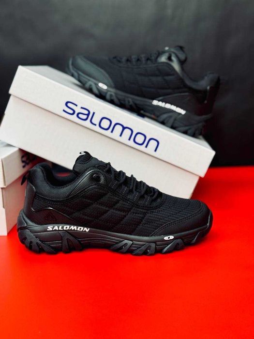 Salomon Black GORE-TEX Мужские непромокаемые осенние кроссовки саламон