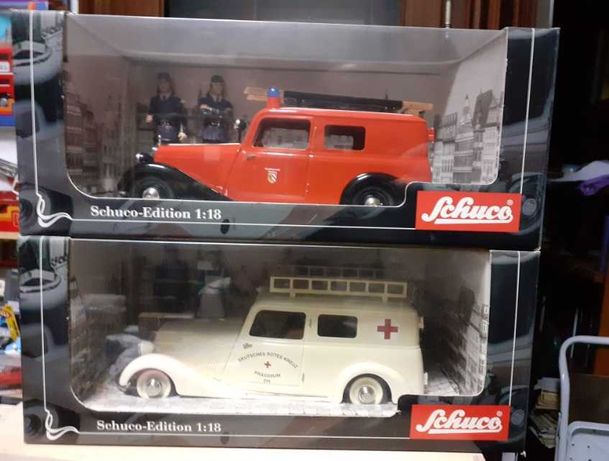 carros de bombeiros - Schuco-#00037-Mercees Benz -170V 'Rotes-Kreuz'