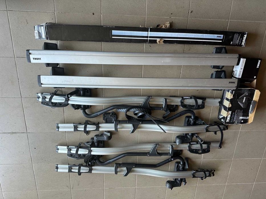 Thule WingBar 962 (135cm) + stopy Evo Clamp 7105 + Kit 145039
