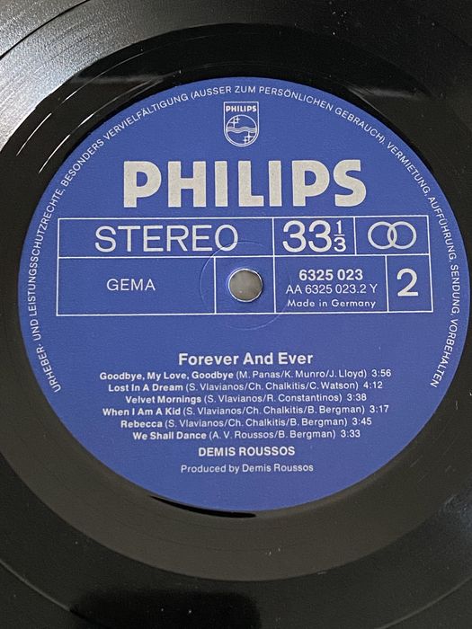 Платівка вініл Деміс Русос, пластинка Demis Roussos