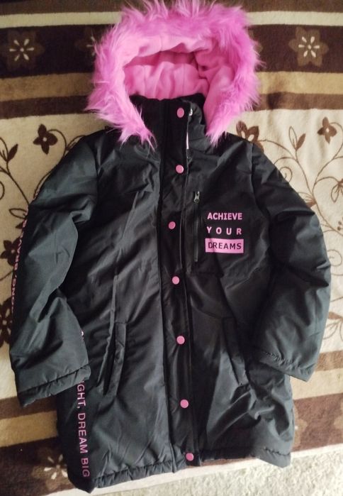 Kurtka zimowa dla dziewczynki Young Idols rozmiar 134/140 Nowa