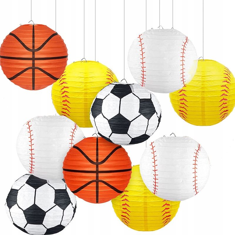 Oro Party Lampion Kula Abażur Okrągły Papierowy Piłka 20 cm