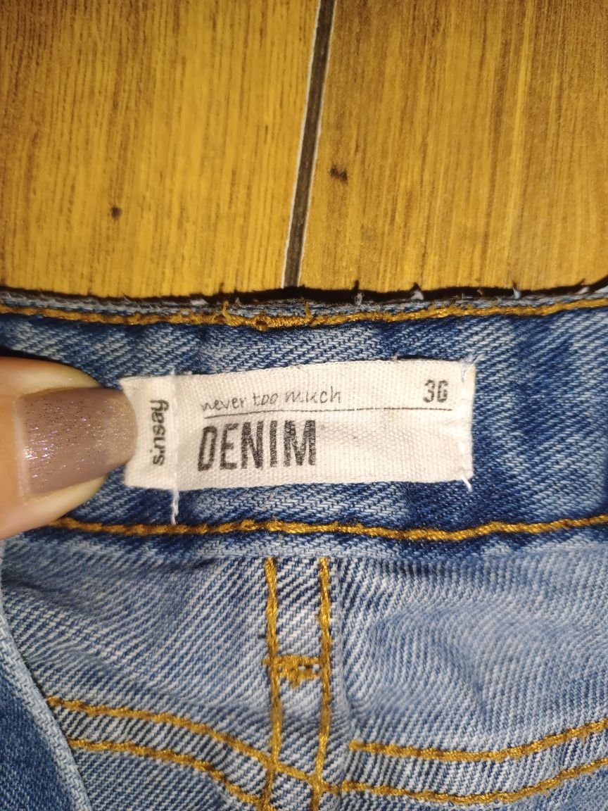 Spodnie jeansy Sinsay r. 36, bawełna,