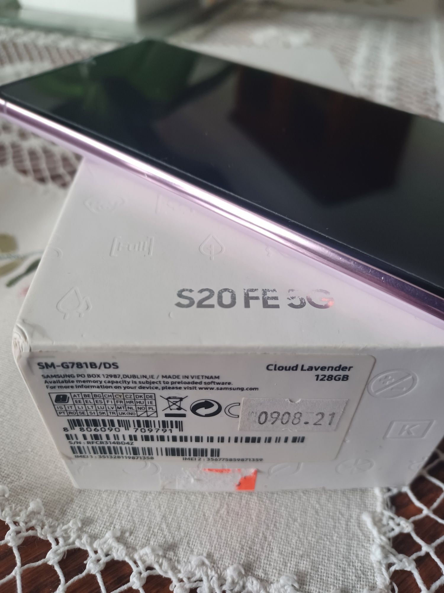 Samsung S20 FE 5G lawendowy 128GB