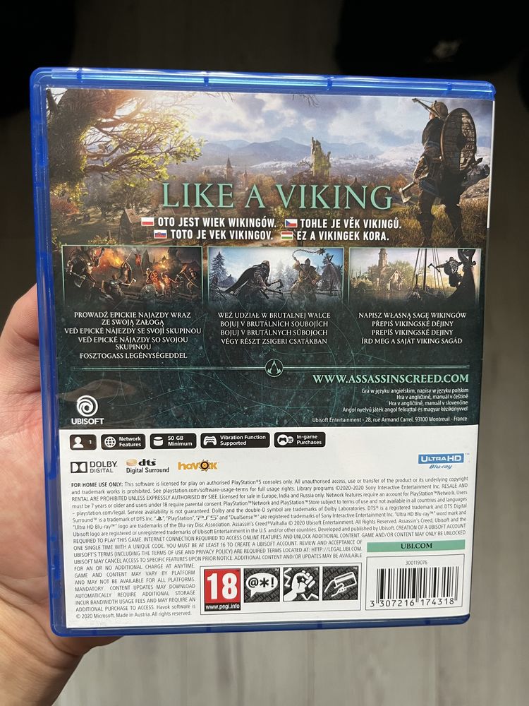 Assassin’s Creed Valhalla PS5 - Stan idealny!