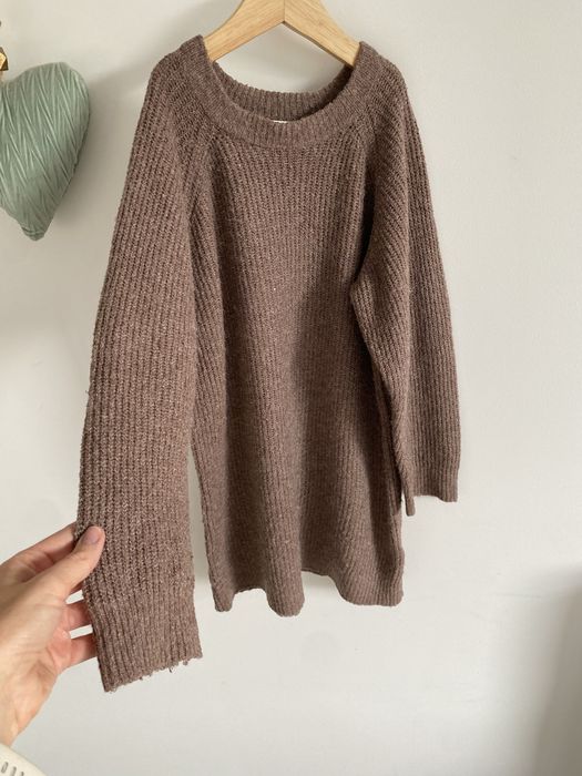 Sukienka sweterkowa name it brązowa melanżowa 122 jak newbie