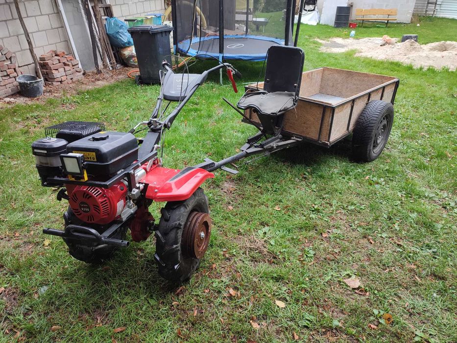 Traktorek Glebogryzarka GL06 + przyczepka + dodatki akcesoria