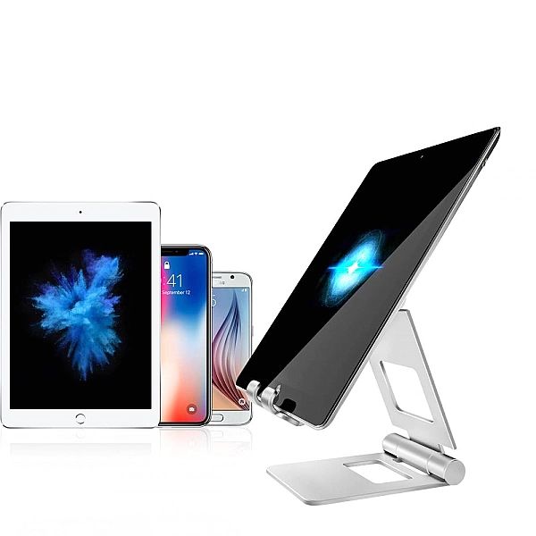 Uniwersalna Podstawka Stojak Z10 Pod Tablet Srebrny