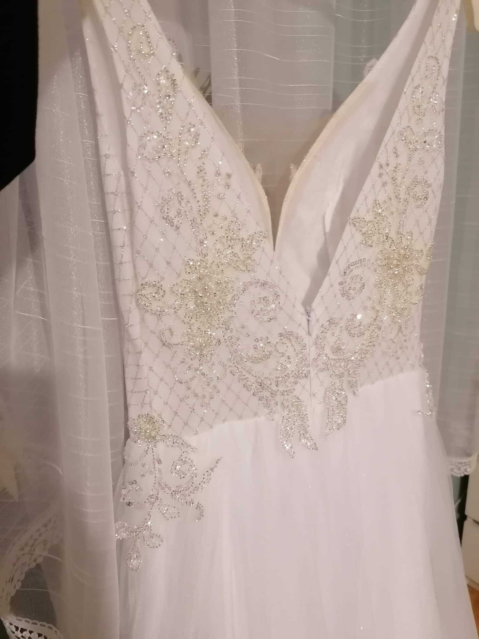 Biała suknia ślubna xs