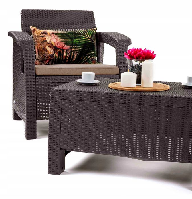 Комплект садовой мебели Keter пластиковый Corfu Weekend 3 шт