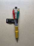 Kabel wtyk mały jack 3,5 4-polowy / 3 x RCA cinch 2,5m