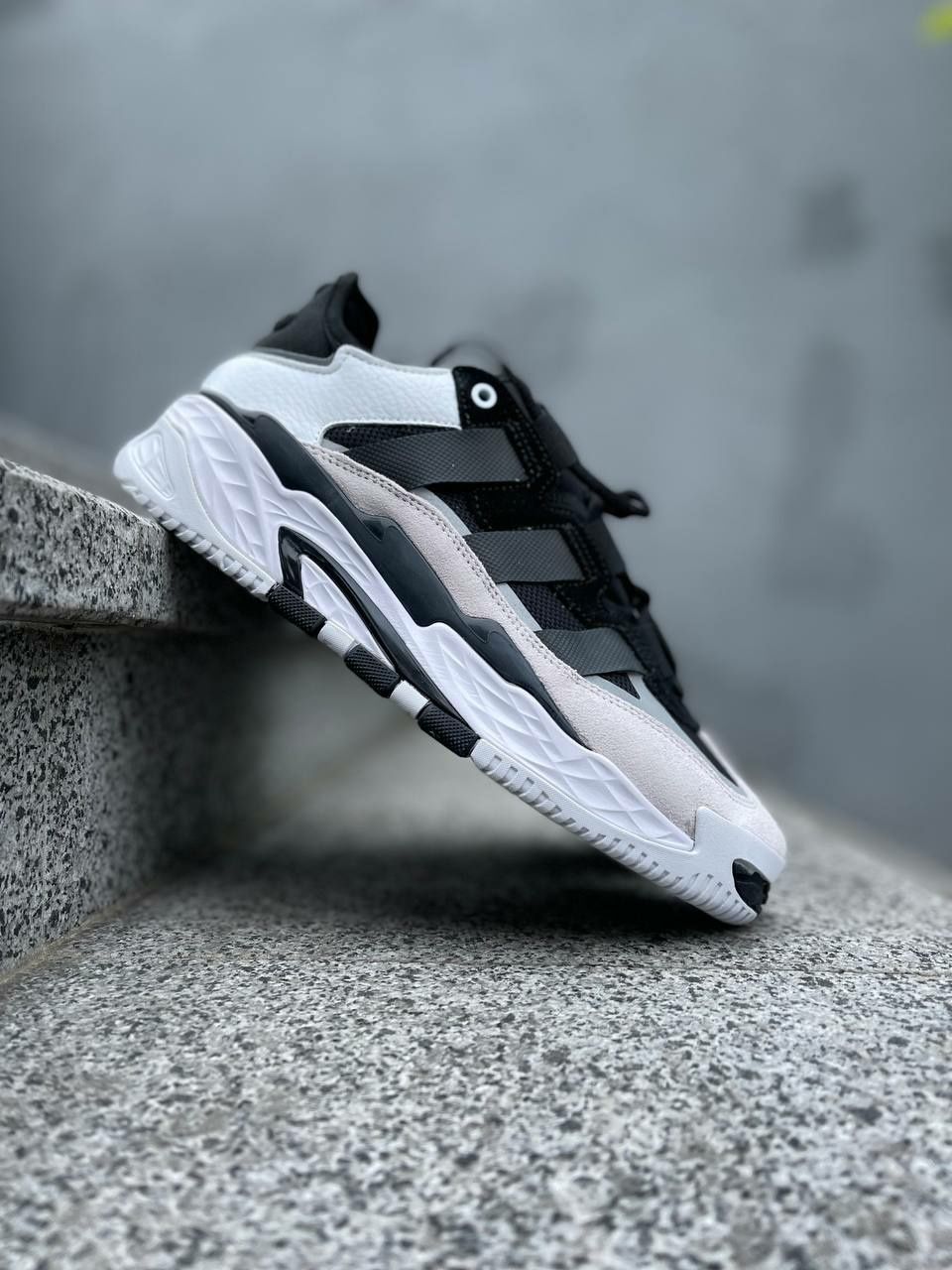 Adidas Niteball Black and White/Мужские кросовки/Чоловічі кросівки