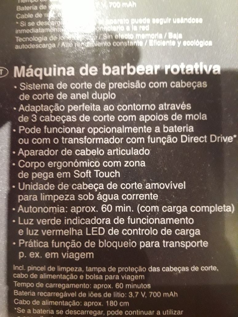 Máquina de barbear NOVA