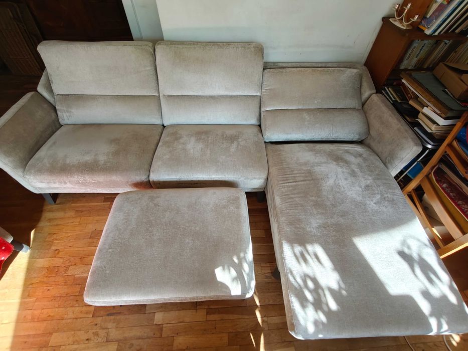 Zestaw KLER W181 DIVA - Kanapa + Taboret + Fotel
