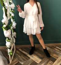 Kombinezon 36 biały jak sukienka wesele impreza urodziny Amisu