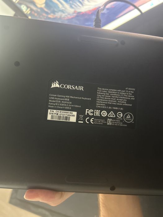 Teclado corsair K66