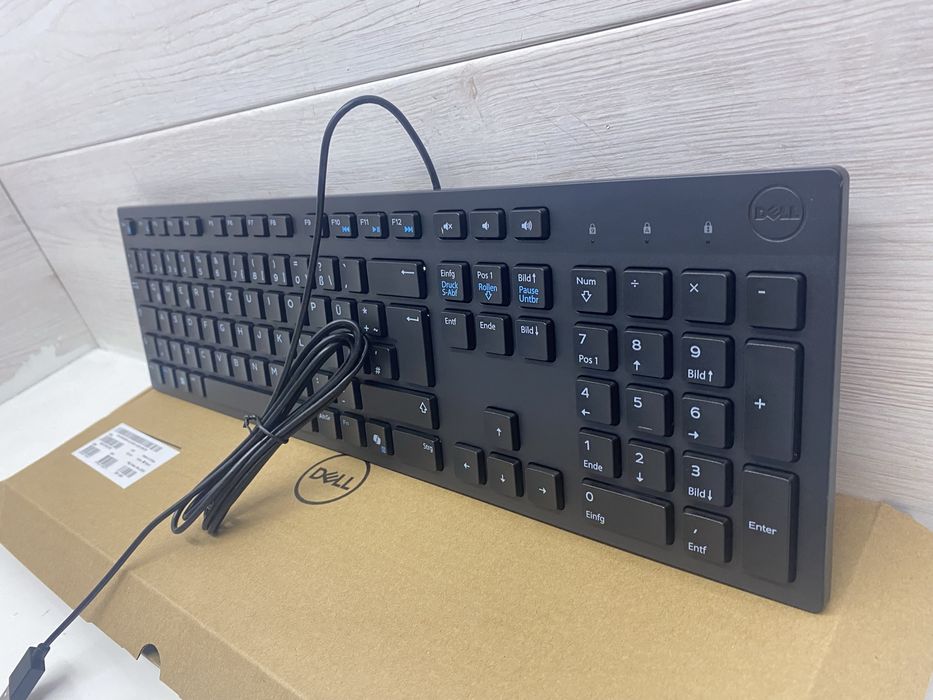 Клавіатура Dell KB216t1 — НОВА, оригінал, чорна (без кирилиці)