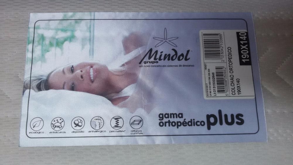 Colchão de casal Mindol Ortopédico Plus 1900 x 1400