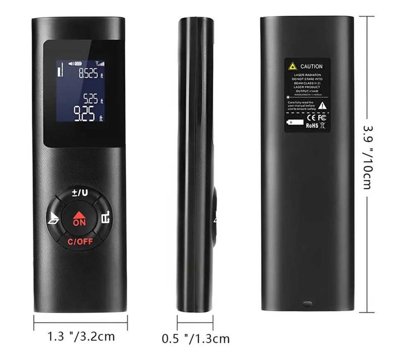 Мини лазерная рулетка дальномер 60м