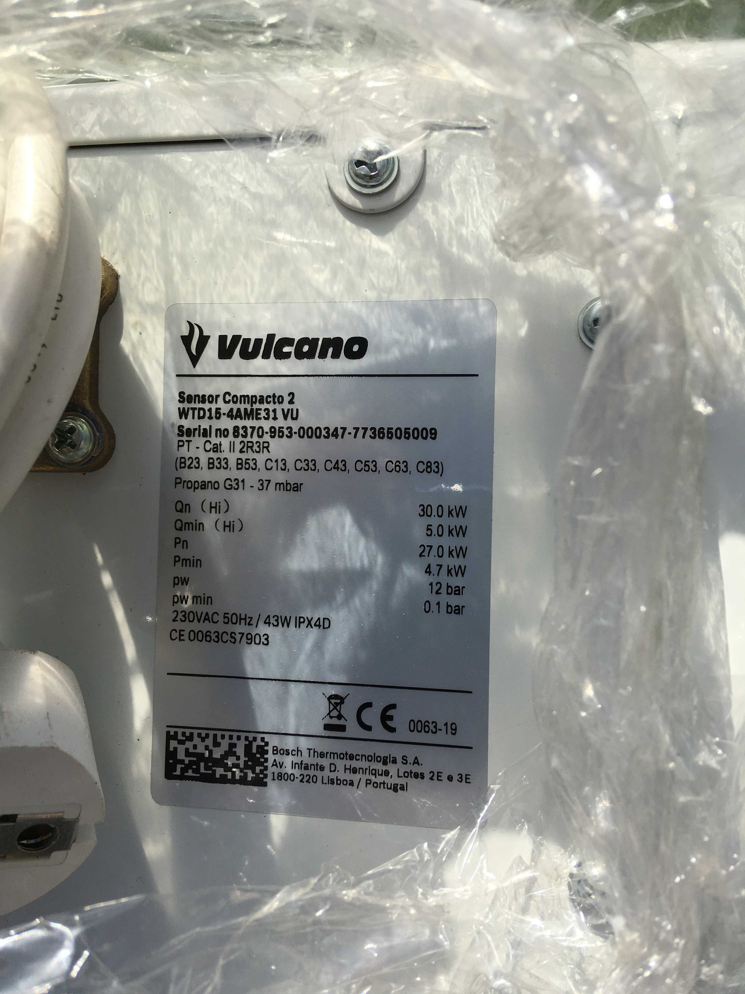 Esquentador VULCANO Sensor Compacto 2 WTD15-4AME31