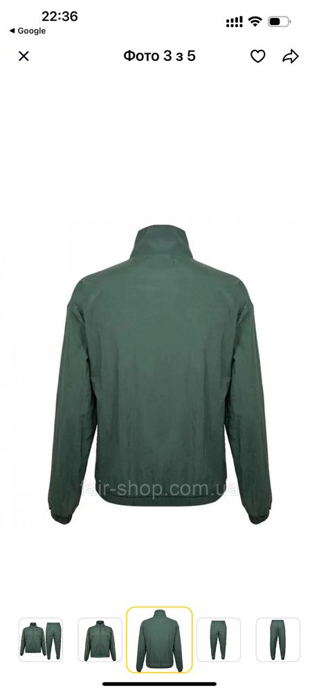 Костюм спортивний чол. Reebok wor tracksuit chalk green