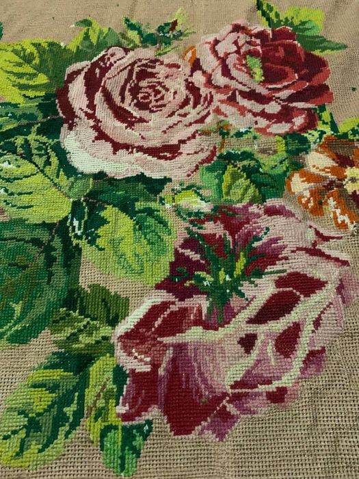 Ковер гобелен ручная работа вышитый крестиком