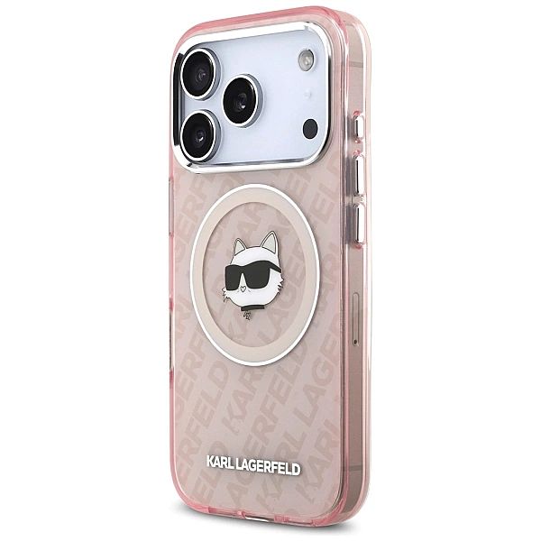 Etui Karl Lagerfeld IML Choupette Head Logo MagSafe na iPhone 17 Pro -