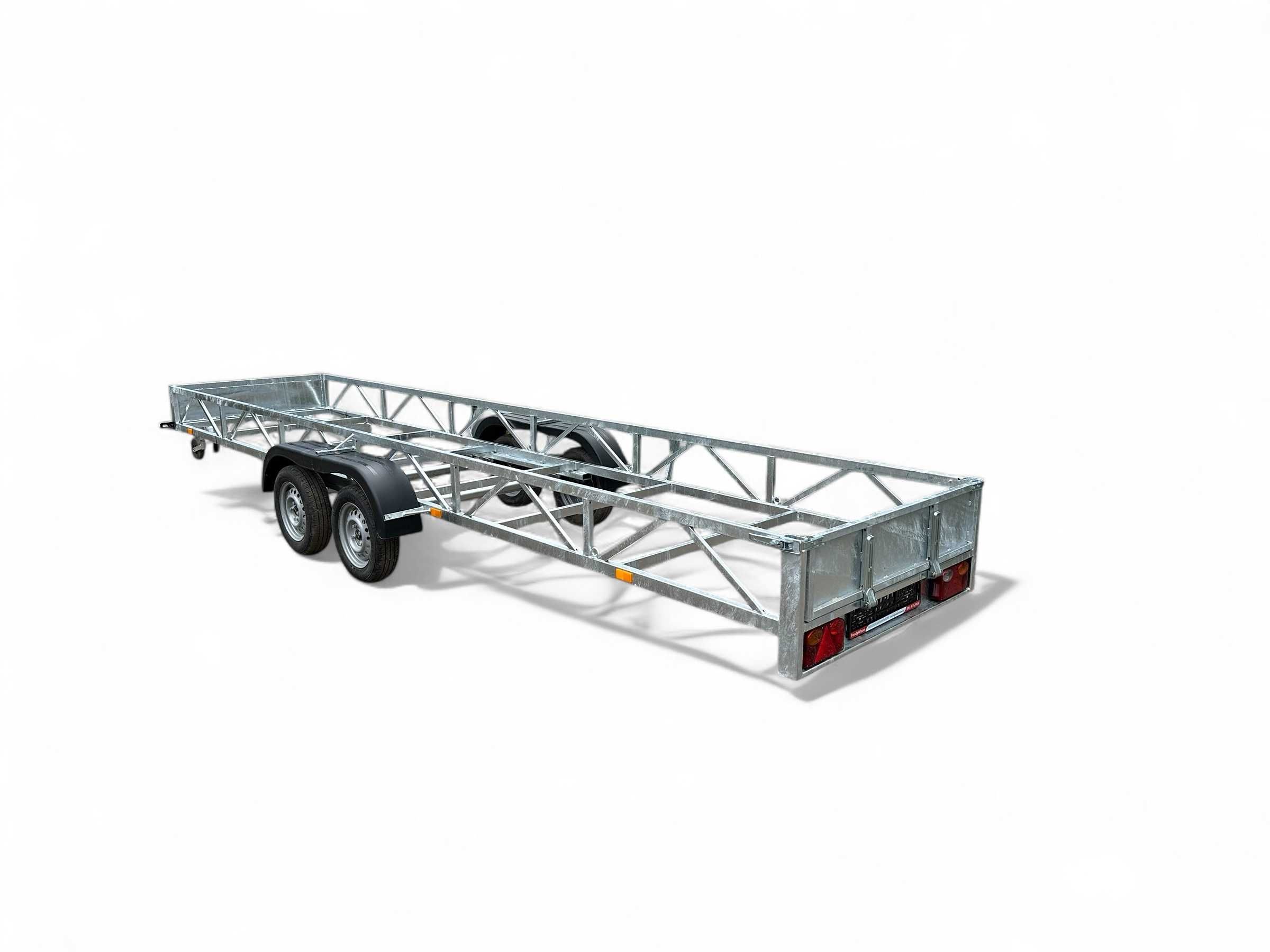 Przyczepa DŁUŻYCA towarowa do przewozu długich elementów 610cm 2x750kg