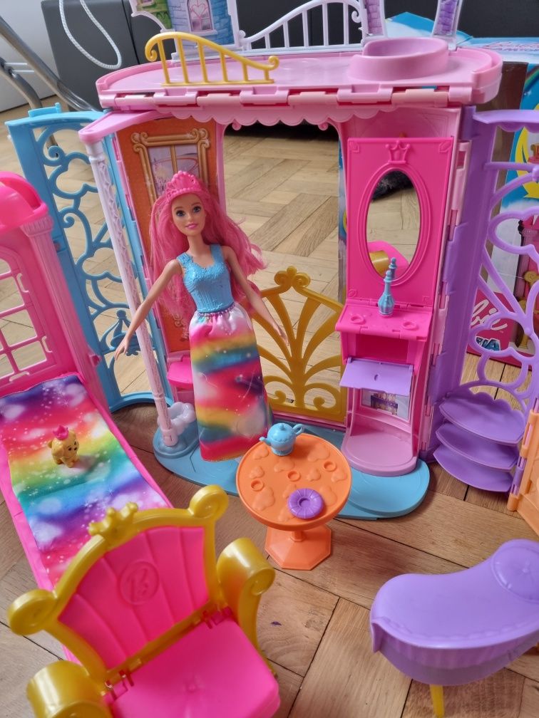 Barbie Dreamtopia Składany domek zamek zabawka lalka