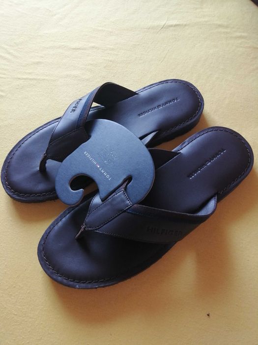 Klapki męskie skórzane Tommy Hilfiger 44 Nowe 28cm