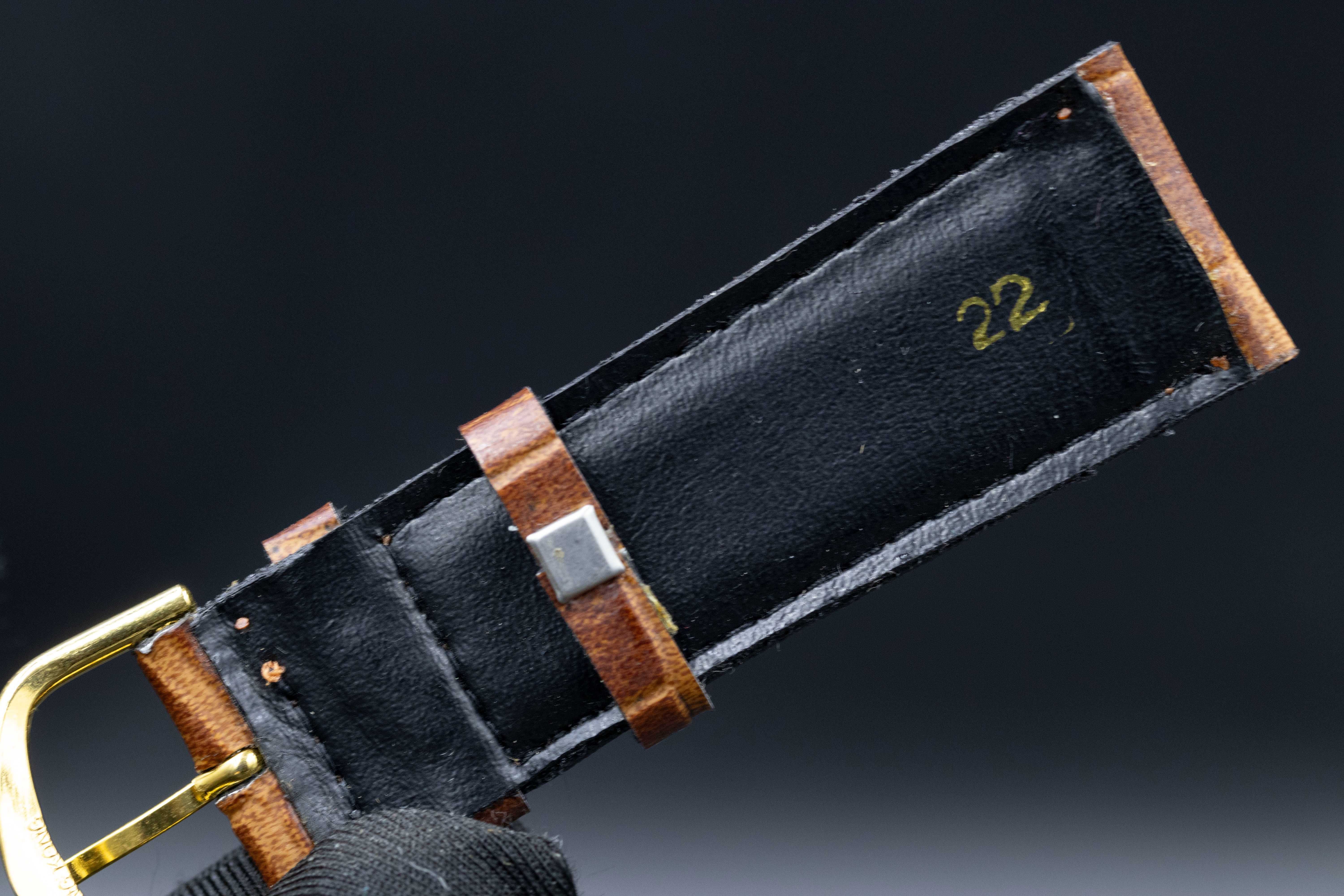 Pasek Opaska do Zegarka z Prawdziwej skóry Vintage Brąz 22 mm No47