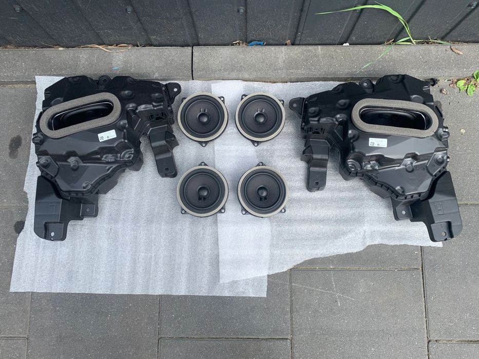 GŁOŚNIKI DRZWI NISKOTONOWE ŚREDNIOTONOWE BMW 5 G60 G61 KOMPLET