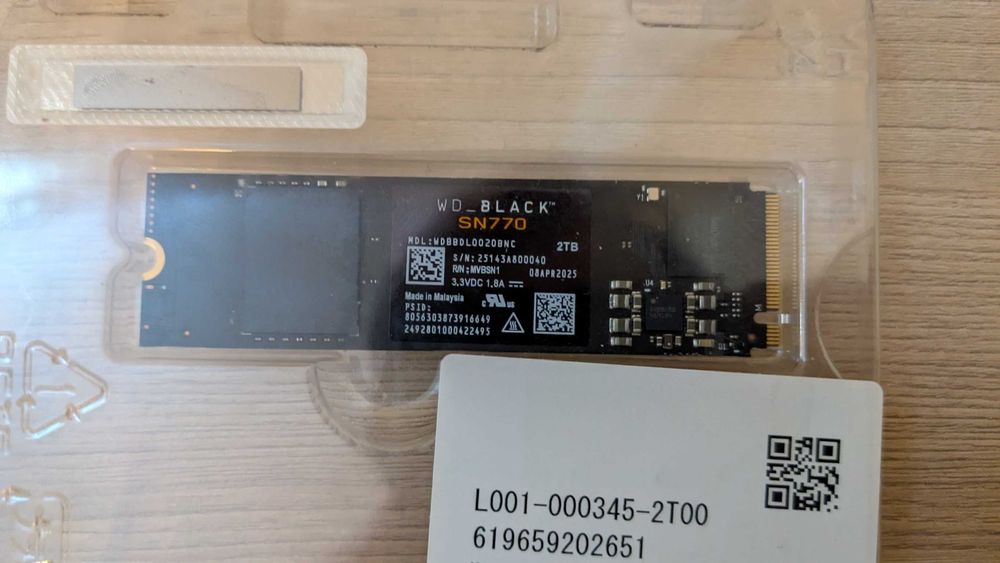 SSD Накопичувач WD_BLACK SN770 1TB 2TB NVMe PCIe Gen4 x4 M.2 2280
