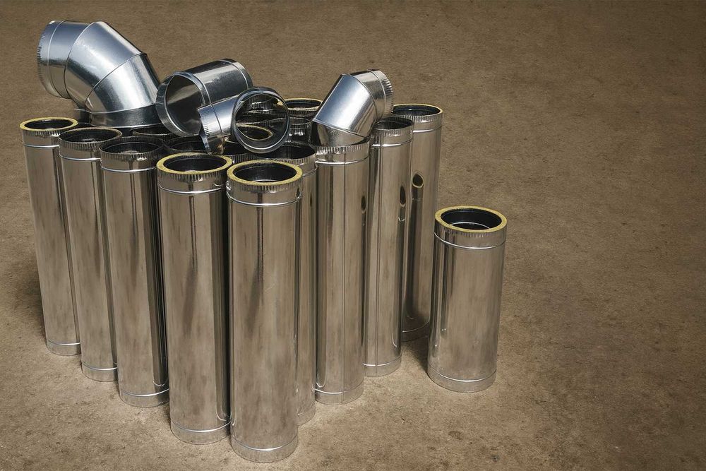 Дымоход сэндвич, комін, труби на котел, труба для дымохода, нержавейка