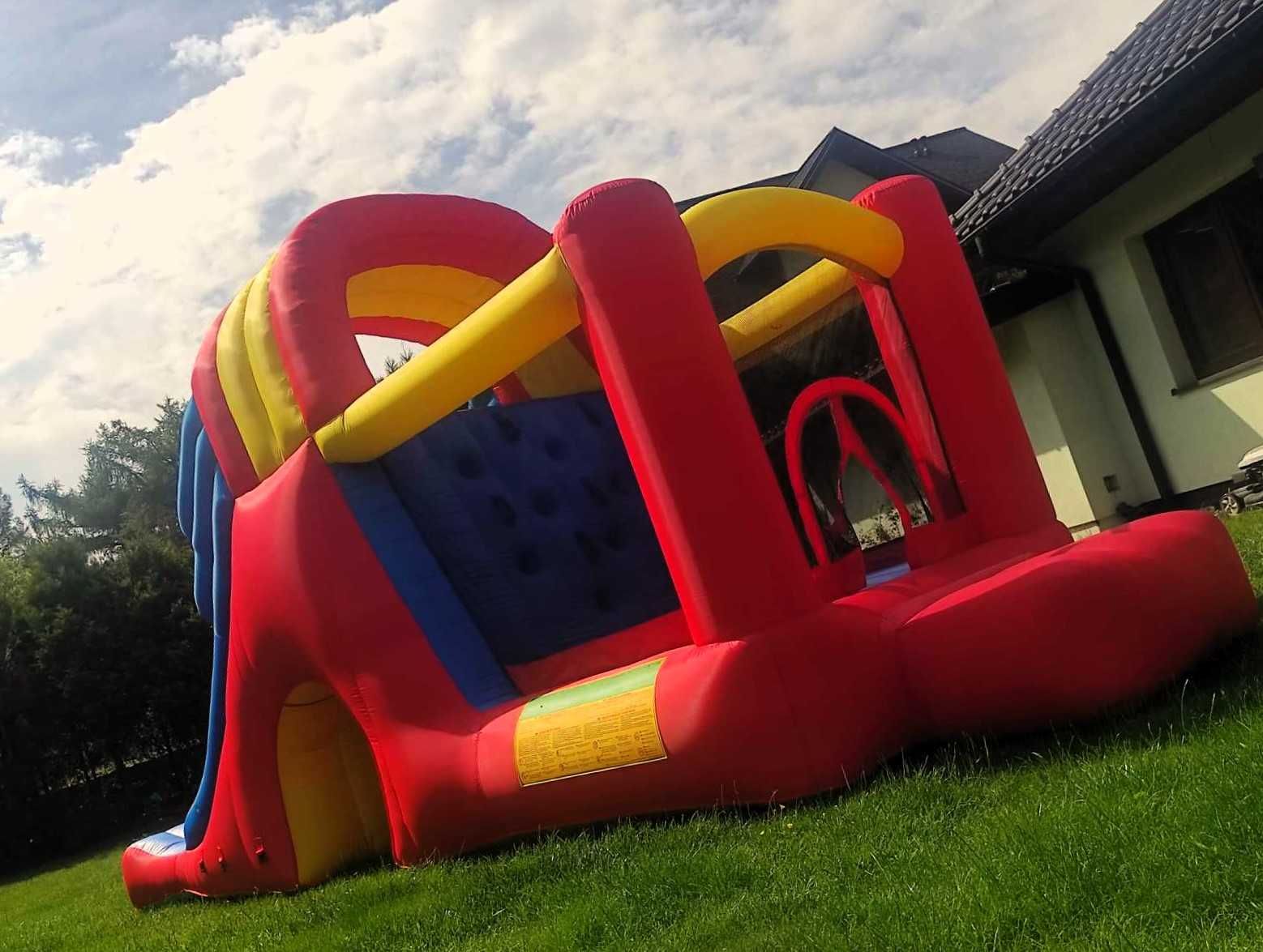 Dmuchaniec Wynajmij zamek z trampoliną i podwójną zjeżdżalnią impreza