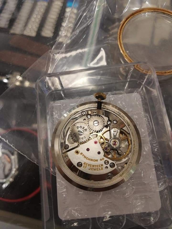 Zegarek vintage Doxa 14k złoto Au Sprawdź pozostałe Omega JLC Cartier