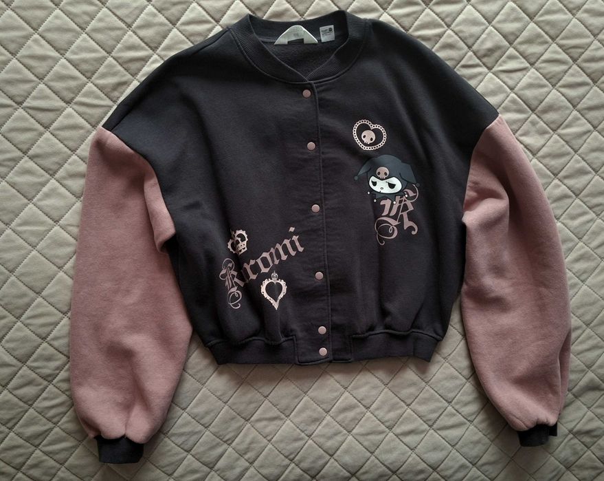 H&M Kuromi bluza bejsbolówka r.158/164